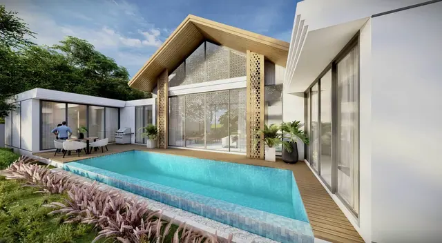 The Ozone Luxury Villas — Бассейн вдоль террасы · 3 спальни, Банг Тао и Лагуна, Пхукет
