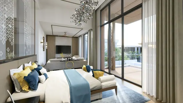 The Ozone Luxury Villas — Спальня с выходом на террасу · 5 спален, Банг Тао и Лагуна, Пхукет