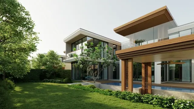 The Ozone Luxury Villas — Вилла с бассейном со стороны сада · 5 спален, Банг Тао и Лагуна, Пхукет