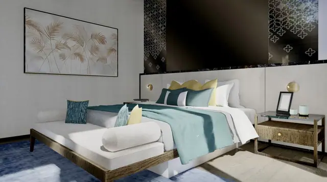 The Ozone Luxury Villas — Спальня с ТВ-панелью · 3 спальни, Банг Тао и Лагуна, Пхукет