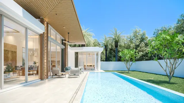 The Ozone Luxury Villas — Длинный бассейн вдоль террасы · Campus Villa, Банг Тао и Лагуна, Пхукет