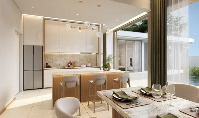 The Ozone Luxury Villas — Кухня-столовая с островом · Campus Villa, Банг Тао и Лагуна, Пхукет
