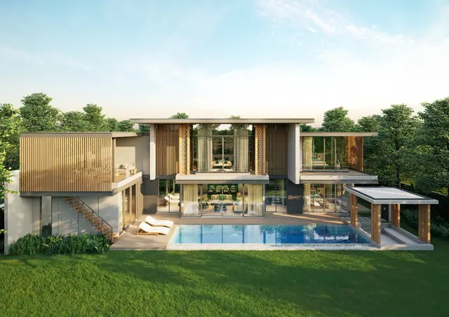 The Ozone Luxury Villas — Вилла с бассейном и салой · 4+1 спальня, Банг Тао и Лагуна, Пхукет