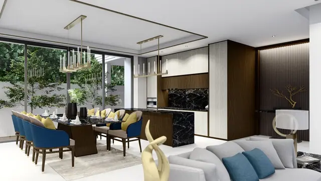 The Ozone Luxury Villas — Столовая и гостиная · 4+1 спальня, Банг Тао и Лагуна, Пхукет