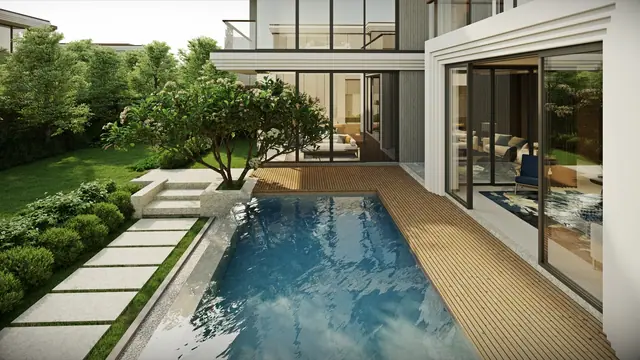 The Ozone Luxury Villas — Длинный бассейн вдоль виллы · 5 спален, Банг Тао и Лагуна, Пхукет