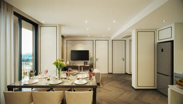 The Ozone Signature Condominium — Столовая и зона гостиной, Банг Тао и Лагуна, Пхукет