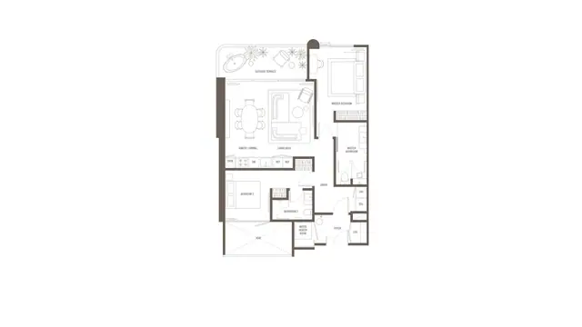 The Standard Residences — 2 спальни M · 100 м², Банг Тао и Лагуна, Пхукет