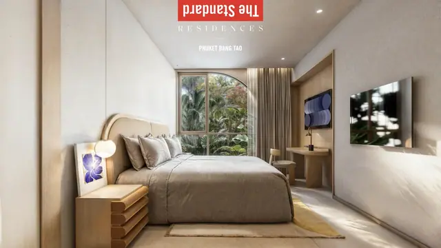 The Standard Residences — Спальня с арочным окном, Банг Тао и Лагуна, Пхукет