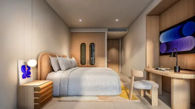 The Standard Residences — Спальня с рабочим столом · 2 спальни, Банг Тао и Лагуна, Пхукет