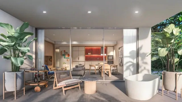 The Standard Residences — Ванна на террасе · 2 спальни, Банг Тао и Лагуна, Пхукет