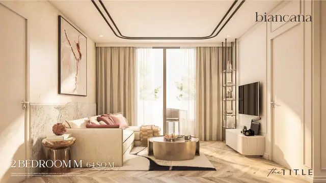 Biancana — Гостиная · 2 спальни, 64 м², Банг Тао и Лагуна, Пхукет