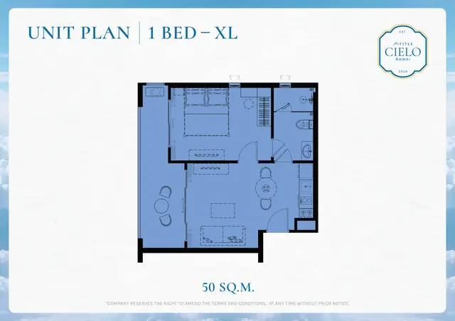 The Title Cielo Rawai — 1 спальня · 50 м², Раваи и Най Харн, Пхукет