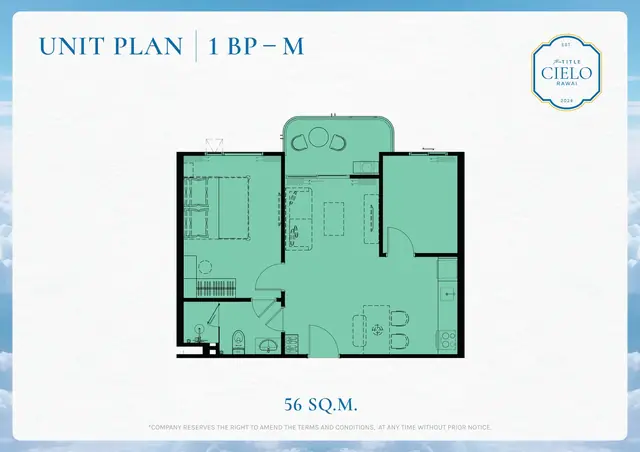 The Title Cielo Rawai — 1 спальня · 56 м², Раваи и Най Харн, Пхукет
