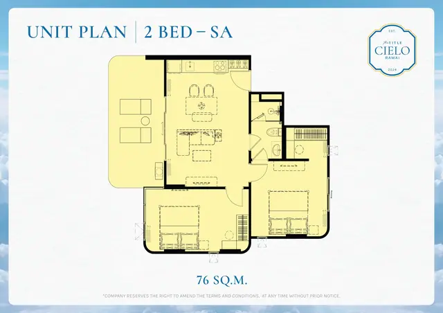 The Title Cielo Rawai — 2 спальни · 76 м², Раваи и Най Харн, Пхукет