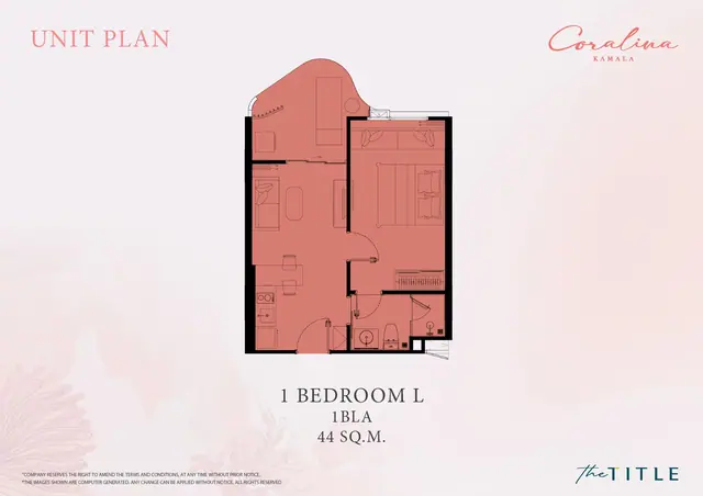 Coralina Kamala — 1 спальня L · 44 м², Камала и Сурин, Пхукет