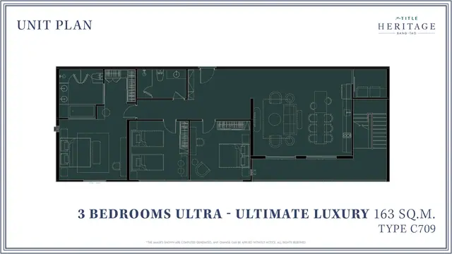 The Title Heritage Bang-Tao — 3 спальни · Ultimate Luxury (C709) · 163 м², Банг Тао и Лагуна, Пхукет