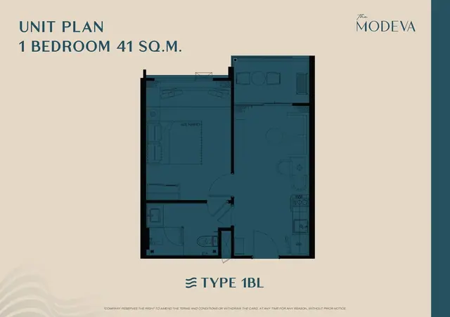 The Modeva — 1 спальня · 41 м², Банг Тао и Лагуна, Пхукет