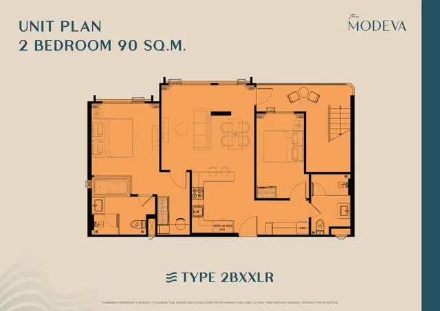 The Modeva — 2 спальни · 90 м², Банг Тао и Лагуна, Пхукет