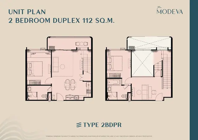 The Modeva — 2 спальни дуплекс · 112 м², Банг Тао и Лагуна, Пхукет