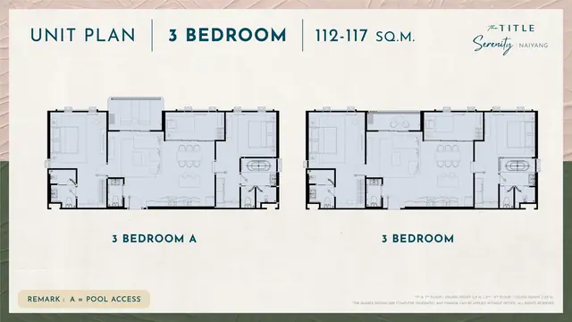 The Title Serenity Naiyang — 3 спальни · 112–117 м², Най Янг и Май Као, Пхукет