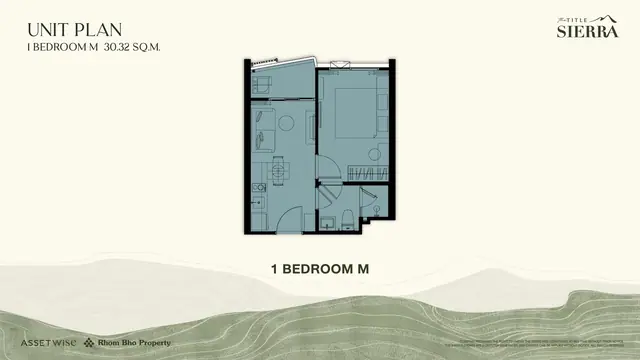 The Title Sierra — 1 спальня M · 30 м², Банг Тао и Лагуна, Пхукет
