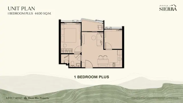 The Title Sierra — 1 спальня Plus · 44 м², Банг Тао и Лагуна, Пхукет