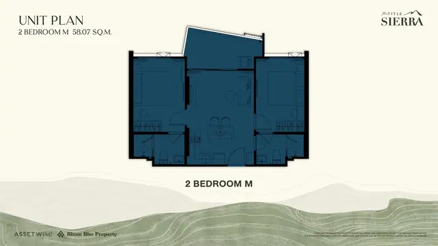 The Title Sierra — 2 спальни M · 58 м², Банг Тао и Лагуна, Пхукет