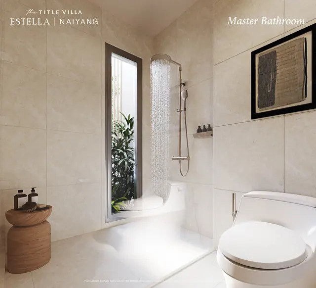 Villa Estella — Мастер-ванная с душевой, Най Янг и Май Као, Пхукет