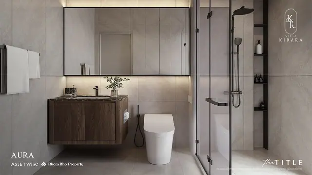Villa Kirara — Aura — санузел с душевой, Банг Тао и Лагуна, Пхукет