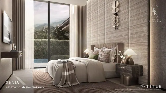 Villa Kirara — Xenia — спальня с видом в сад, Банг Тао и Лагуна, Пхукет
