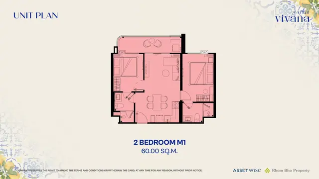 The Title Vivana — 2 спальни · 60–66 м², Камала и Сурин, Пхукет