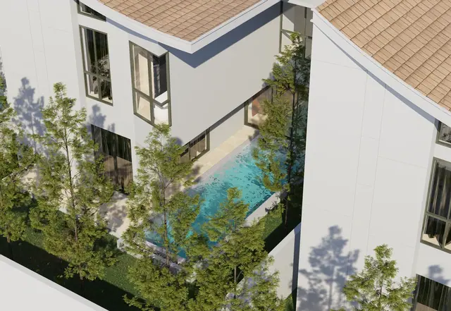 The Trinity Village — Бассейн во внутреннем дворе сверху, Банг Тао и Лагуна, Пхукет