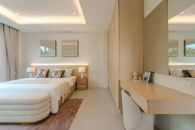 The Wynn Luxury Villa Phuket — Спальня 1 с туалетным столиком, Банг Тао и Лагуна, Пхукет
