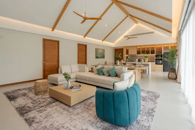 The Wynn Luxury Villa Phuket — Гостиная-столовая с кухней, Банг Тао и Лагуна, Пхукет