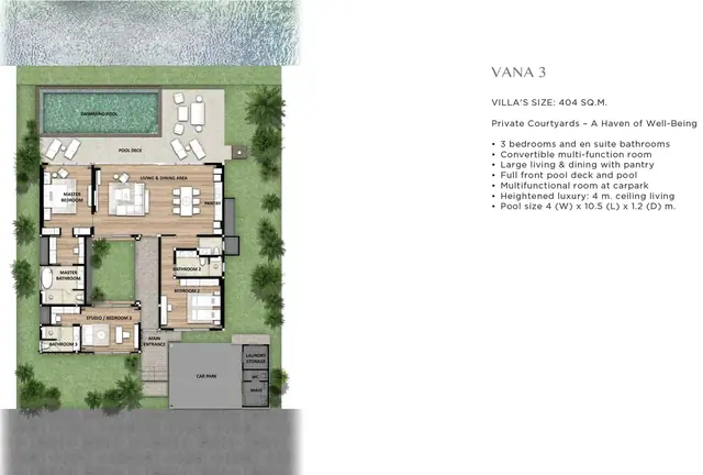 Tri Vananda — Vana 3 — 3 спальни · 404 м², Банг Тао и Лагуна, Пхукет