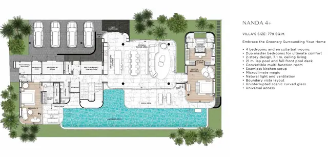 Tri Vananda — Nanda 4+ — 4 спальни · 779 м², Банг Тао и Лагуна, Пхукет