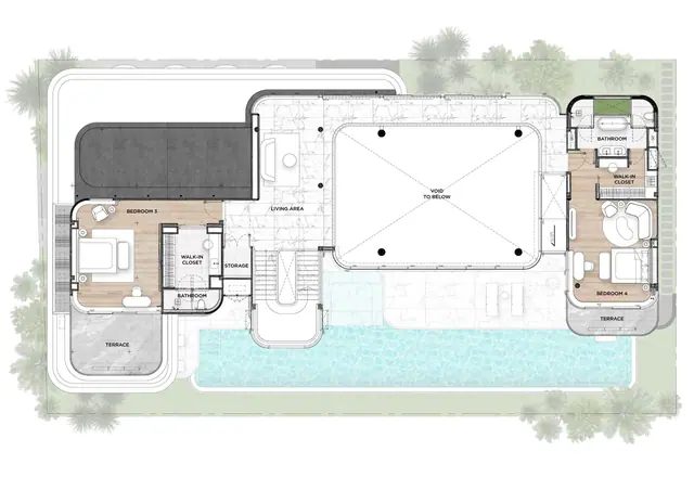Tri Vananda — Nanda 4+ · 4 спальни · 779 м² — 2-й этаж, Банг Тао и Лагуна, Пхукет