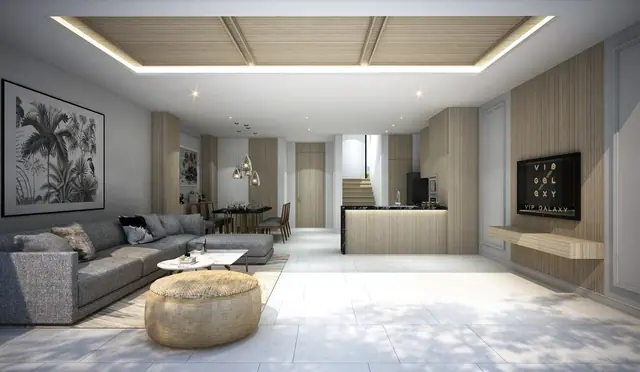 VIP Galaxy Villas Rawai — Гостиная с видом на террасу, Раваи и Най Харн, Пхукет