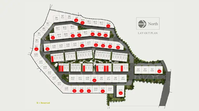 VIP Galaxy Villas Rawai — Схема посёлка с номерами вилл, Раваи и Най Харн, Пхукет