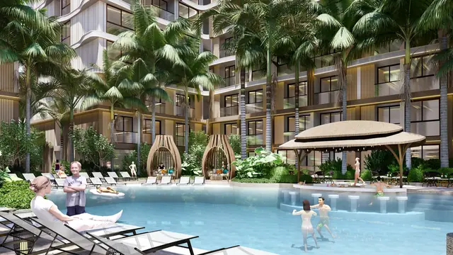 VIP TropiKa Bangtao — Бассейн с шезлонгами у корпуса, Банг Тао и Лагуна, Пхукет
