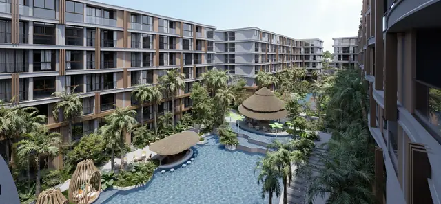 VIP TropiKa Bangtao — Вид от корпуса 3 на бассейн, Банг Тао и Лагуна, Пхукет