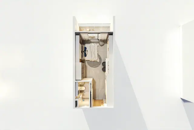 Wallaya Residence Nai Harn — Объёмная планировка · Студия, Раваи и Най Харн, Пхукет