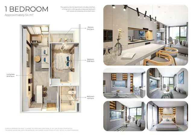 Wallaya Residence Nai Harn — 1 спальня · 54 м², Раваи и Най Харн, Пхукет