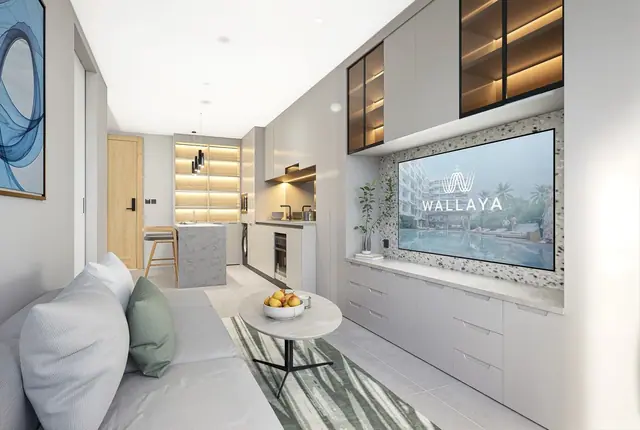 Wallaya Residence Nai Harn — Кухня-гостиная с зоной сна, 1 спальня, Раваи и Най Харн, Пхукет