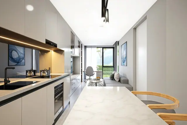 Wallaya Residence Nai Harn — Кухонная линия, 1 спальня, Раваи и Най Харн, Пхукет
