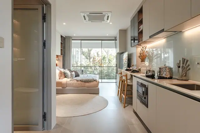 Wallaya Residence Nai Harn — Кухня-гостиная, студия, Раваи и Най Харн, Пхукет