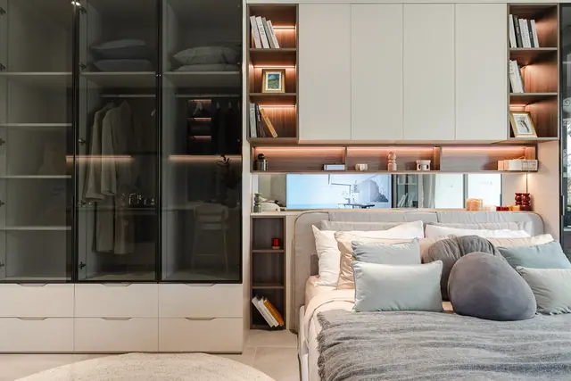 Wallaya Residence Nai Harn — Спальня со стеллажами, студия, Раваи и Най Харн, Пхукет