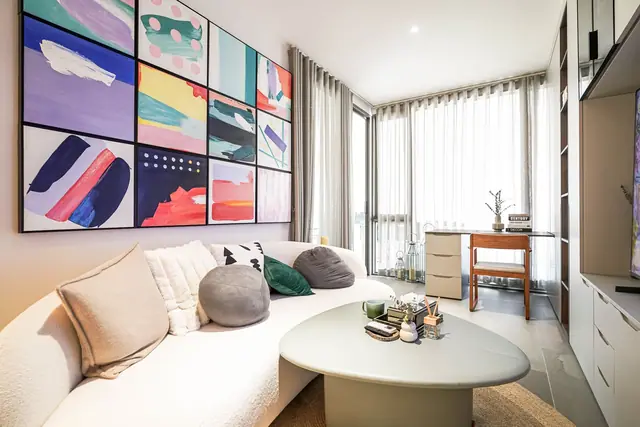 Wallaya Residence Nai Harn — Гостиная, 1 спальня, Раваи и Най Харн, Пхукет