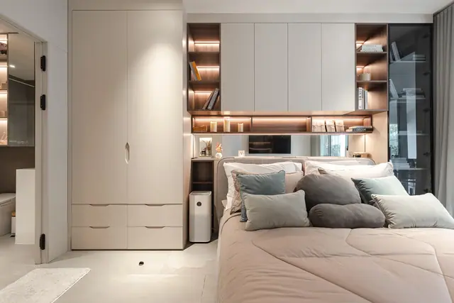 Wallaya Residence Nai Harn — Спальня с гардеробом, 1 спальня, Раваи и Най Харн, Пхукет