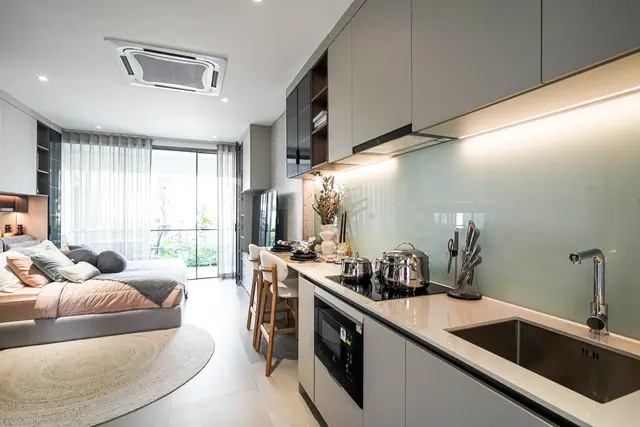 Wallaya Residence Nai Harn — Кухня, студия, Раваи и Най Харн, Пхукет